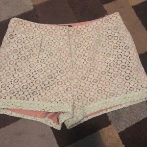 Victoria Beckham lace shorts